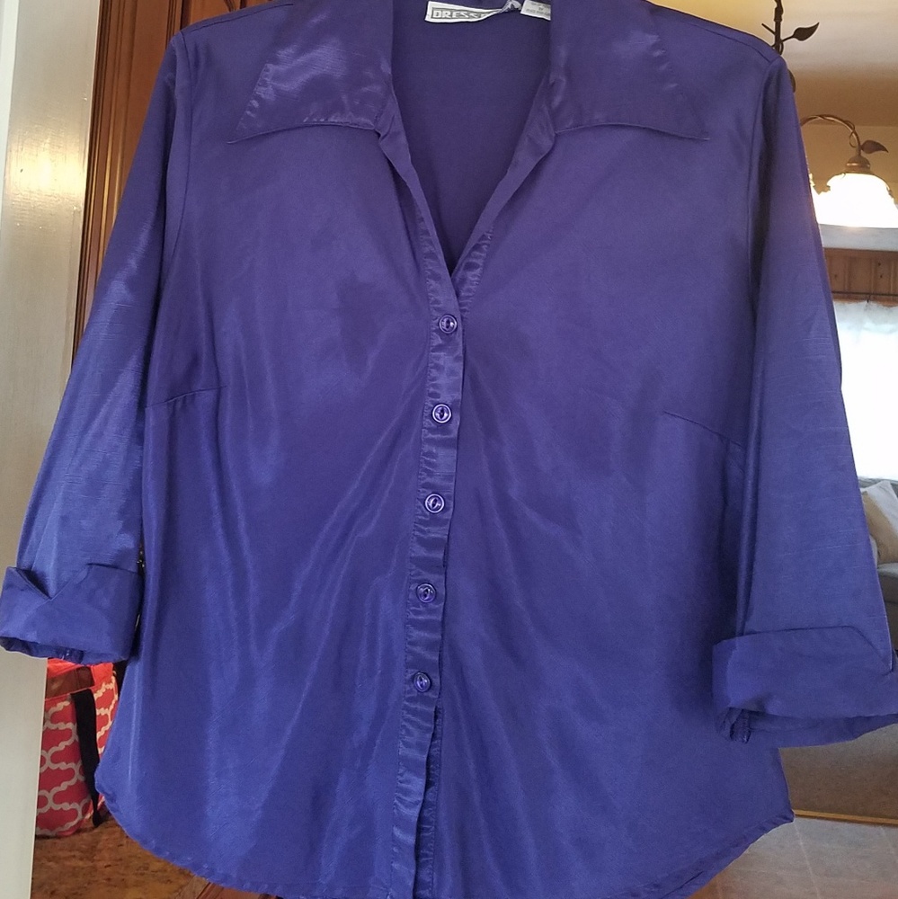 Deep Plum Sateen Top